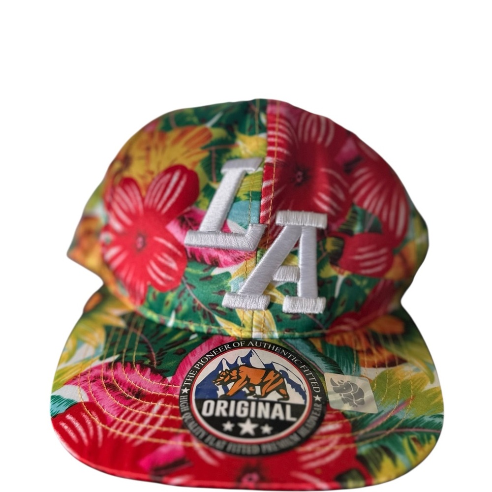 LA Original Floral Cap Snap Back Colorful Streetwear OS New